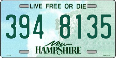 NH license plate 3948135