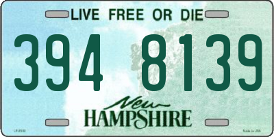 NH license plate 3948139