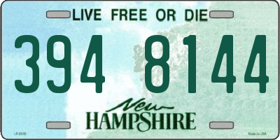 NH license plate 3948144