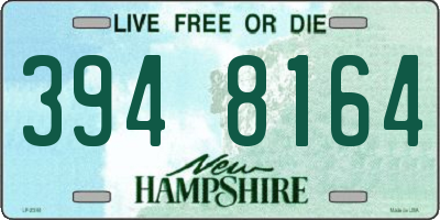 NH license plate 3948164