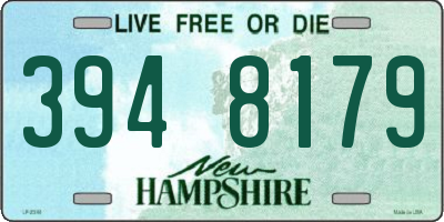 NH license plate 3948179