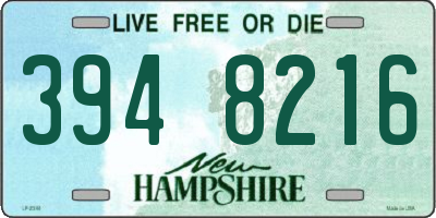 NH license plate 3948216