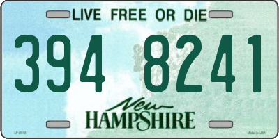 NH license plate 3948241