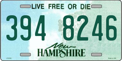 NH license plate 3948246