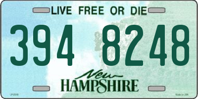NH license plate 3948248