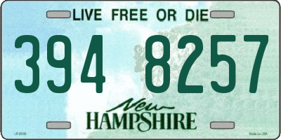 NH license plate 3948257