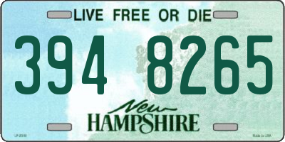 NH license plate 3948265