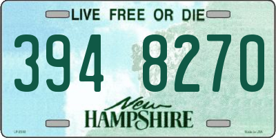 NH license plate 3948270