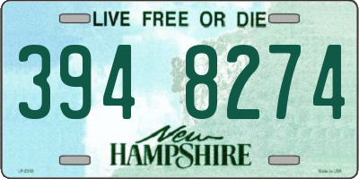 NH license plate 3948274