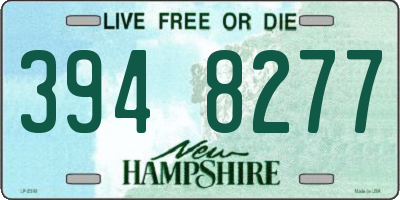 NH license plate 3948277