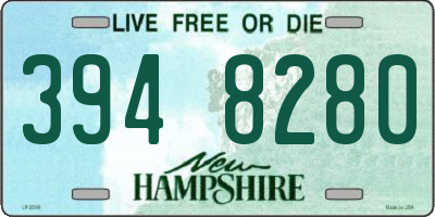 NH license plate 3948280