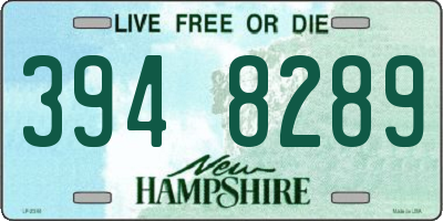 NH license plate 3948289