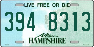 NH license plate 3948313