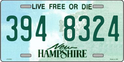 NH license plate 3948324