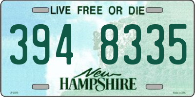 NH license plate 3948335