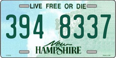 NH license plate 3948337