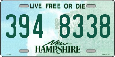 NH license plate 3948338