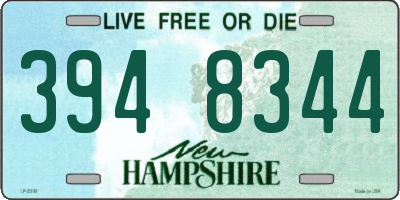 NH license plate 3948344