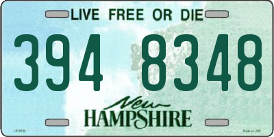 NH license plate 3948348