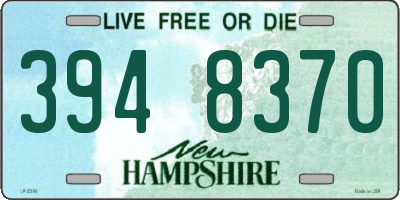 NH license plate 3948370