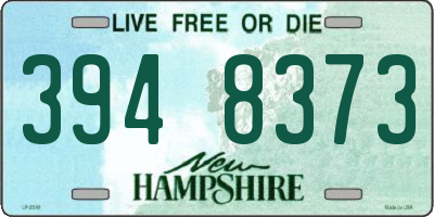 NH license plate 3948373