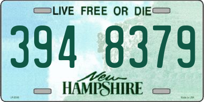 NH license plate 3948379