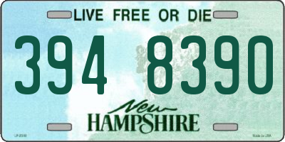 NH license plate 3948390