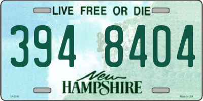 NH license plate 3948404