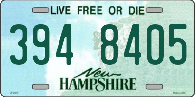 NH license plate 3948405