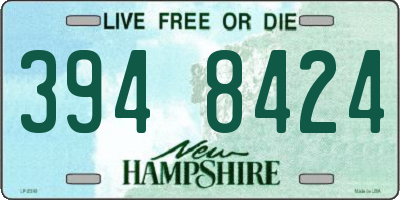 NH license plate 3948424