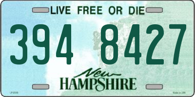 NH license plate 3948427