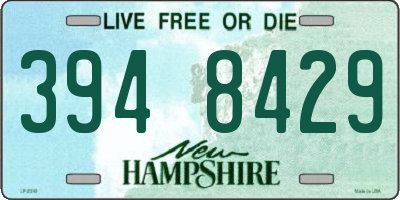 NH license plate 3948429