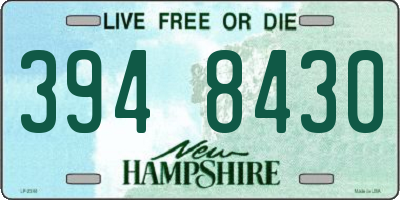 NH license plate 3948430