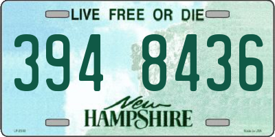 NH license plate 3948436