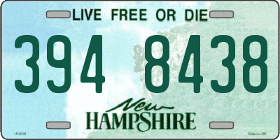 NH license plate 3948438