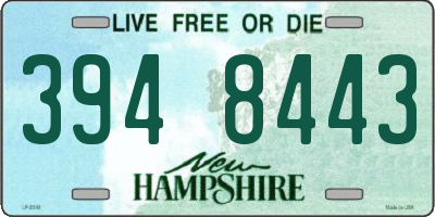 NH license plate 3948443