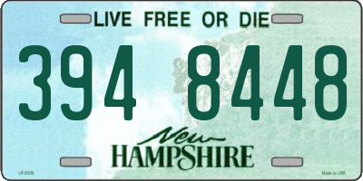 NH license plate 3948448