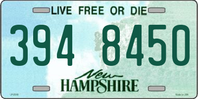 NH license plate 3948450