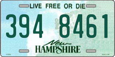 NH license plate 3948461