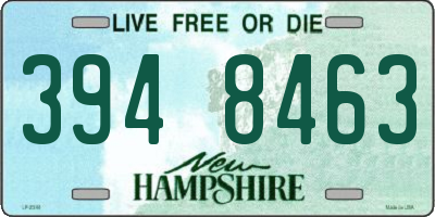 NH license plate 3948463
