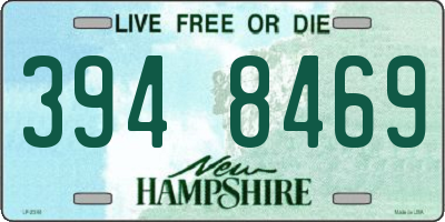 NH license plate 3948469