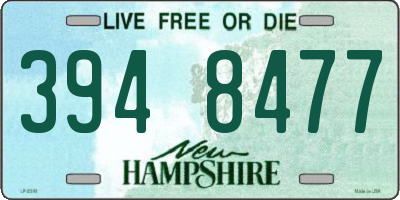 NH license plate 3948477