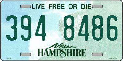 NH license plate 3948486