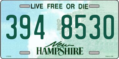 NH license plate 3948530