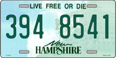 NH license plate 3948541