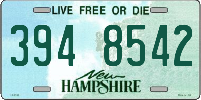 NH license plate 3948542