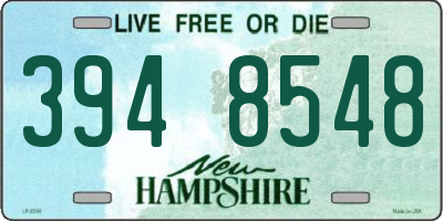 NH license plate 3948548
