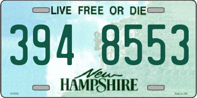 NH license plate 3948553