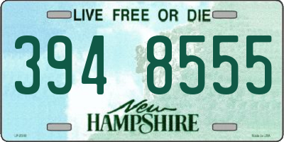 NH license plate 3948555