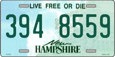 NH license plate 3948559